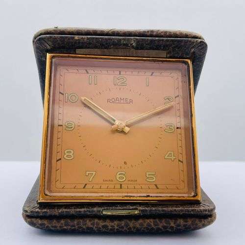 Mantel Clocks ROAMER Vintage Mechanical SWISS Made Alarm Clock was sold for R1.00 on 14 Jun at